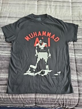 Muhammad Ali Black Graphic Crew Neck T-Shirt
